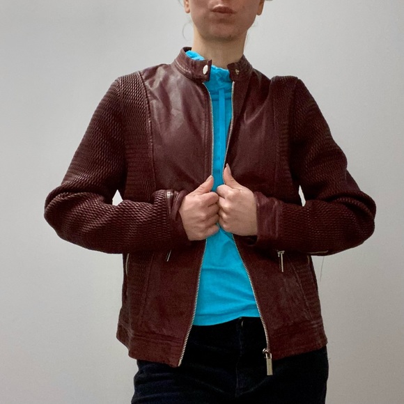 Philosophy Women’s Faux Leather Moto Jacket - Picture 5 of 12